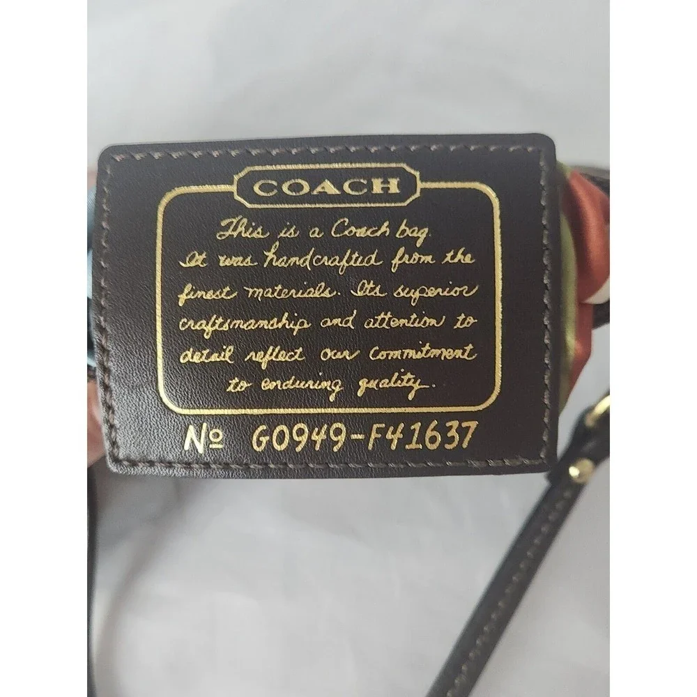Coach F41637 Zip Wristlet wallet coin purse  In Signature Canvas dark‎ brown